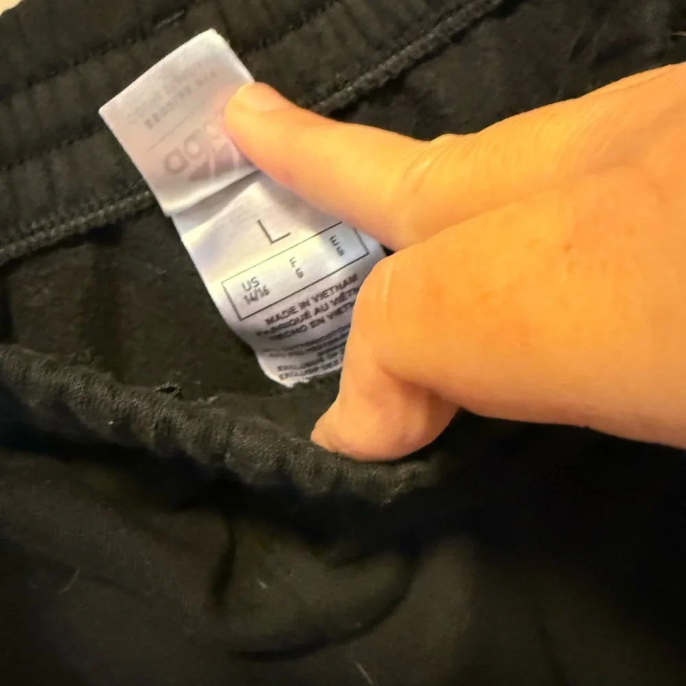adidas Kids Black Joggers with White Stripes‎
